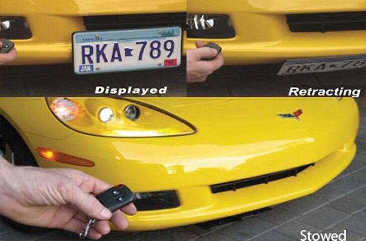 007 Motorized License Plate Concealer