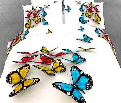 3-D Butterfly Bed Set