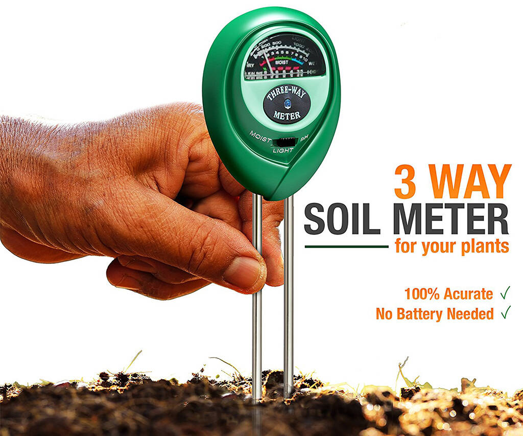 The 3-in-1 Soil Test Kit - Moisture, Light & pH - http://coolthings.us
