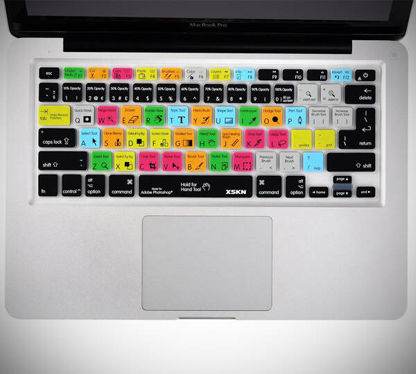Adobe Photoshop Shortcuts Keyboard Skin - coolthings.us