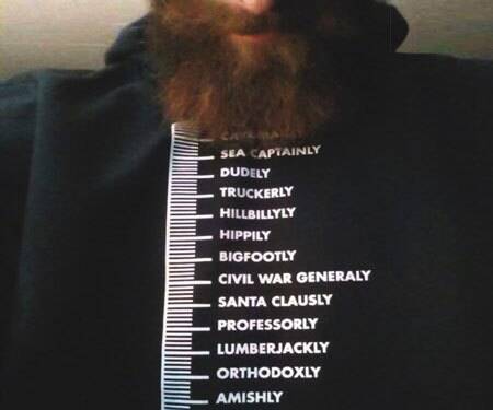 Beard Measurement Chart T-Shirt - //coolthings.us