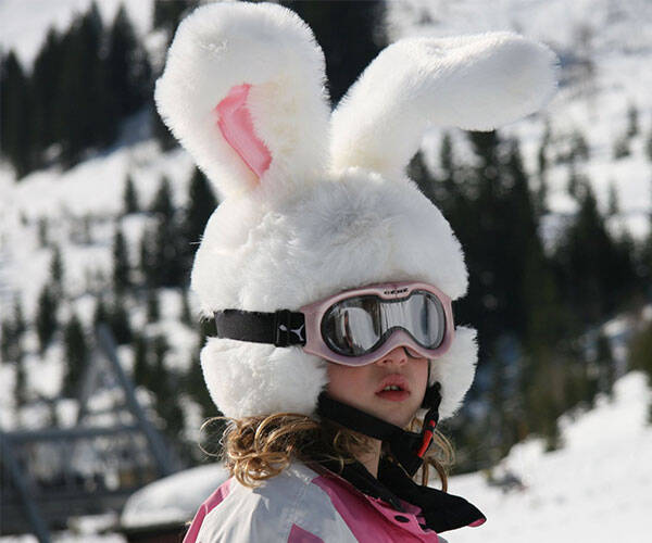 Big Ears Rabbit Ski Helmet Cover - //coolthings.us