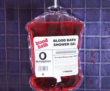 Blood Bag Shower Gel - //coolthings.us