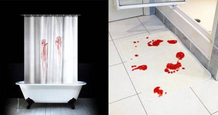 Bloody Handprint Shower Curtain - coolthings.us