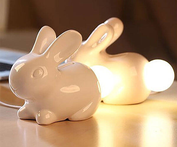 Bunny Lamp and Money Piggy Bank