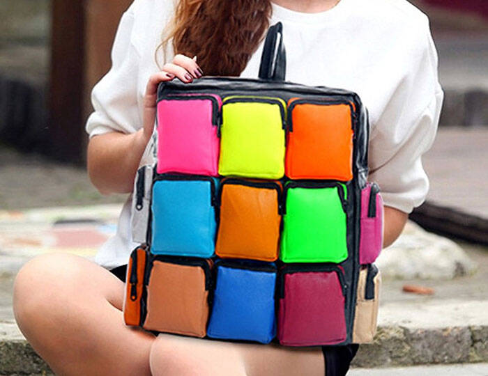 Colorful Rubiks Cube Bag