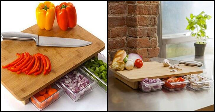 Concealed Drawers Cutting Board