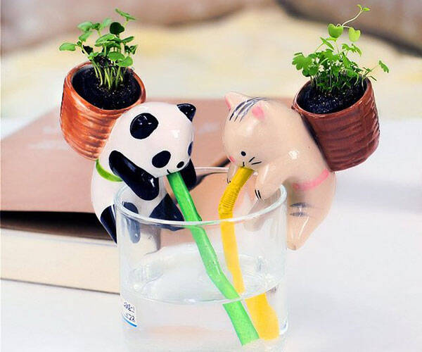 Cute Animal Self Watering Plant Pot