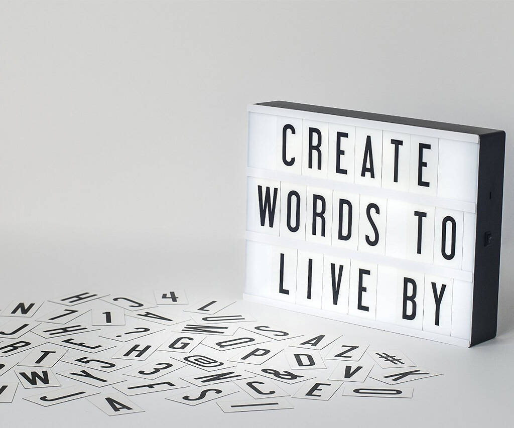 DIY Cinema Light Box: Make Your Very Own Fun Messages