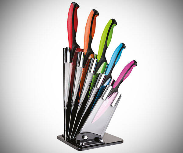 Dexterity Colored 5 Piece Knife Block Set