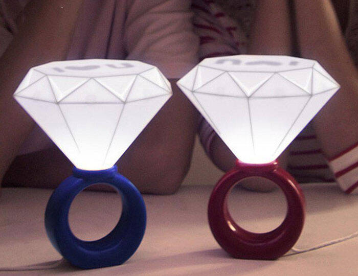 Diamond Ring Shaped Desk Lamp - coolthings.us