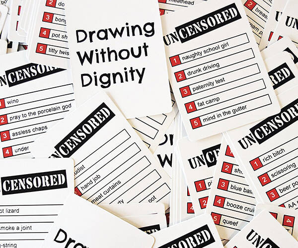 Drawing Without Dignity Game of Uncensored Sketches - coolthings.us