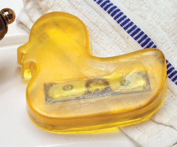 Money Filled Duck Soap Bar - coolthings.us