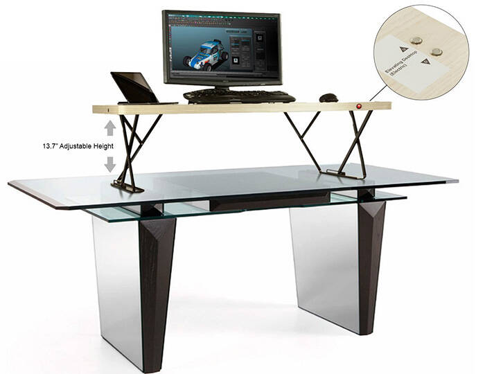 Electric Adjustable Height Table - coolthings.us