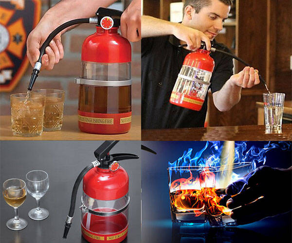 Fire Extinguisher Booze Shaker & Dispenser - coolthings.us