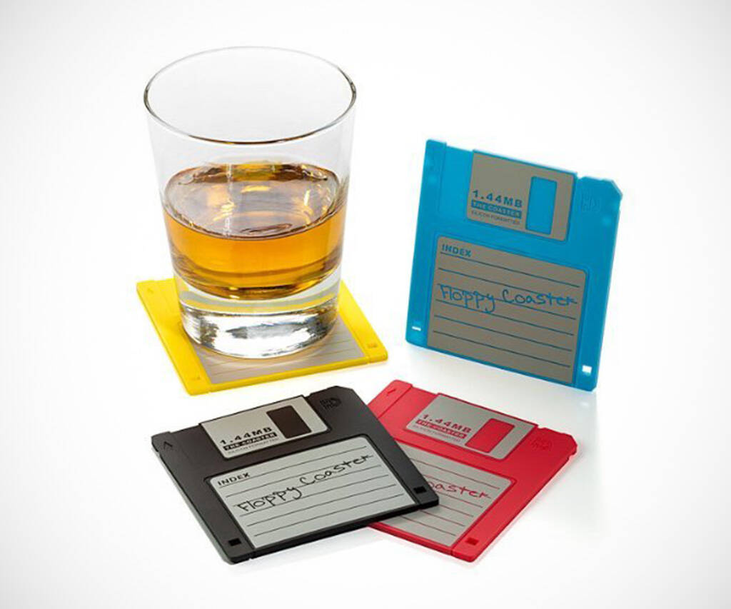 Floppy Disk Drink Coasters - coolthings.us