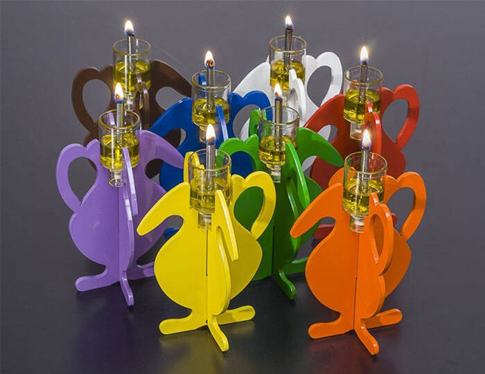 Foldable Oil Flask Candleholder