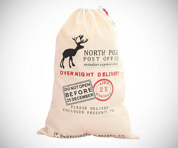 Hessian Christmas Santa Claus Stocking Sack