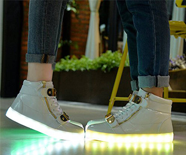 High Top Flashing LED Light Shoes Sneakers - coolthings.us