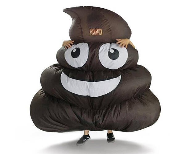 Inflatable Giant Poop Emoji Costume - coolthings.us