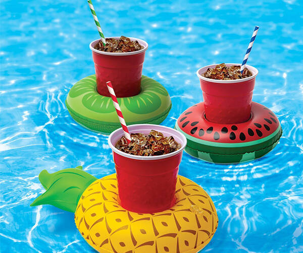 Inflatable Pool Party Drink Floats - //coolthings.us