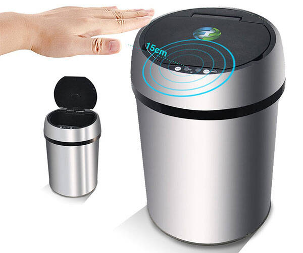 Infrared Touchless Smart Trash Can - //coolthings.us