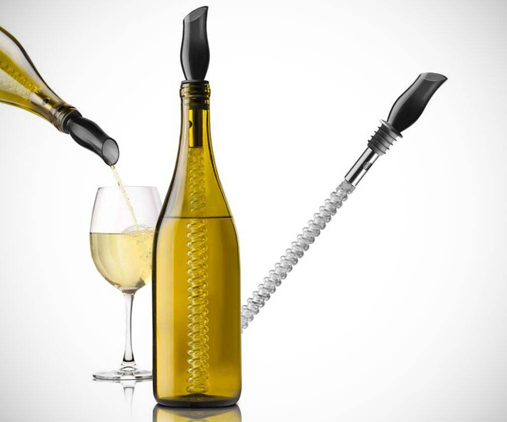 Kool Twister Wine Bottle Chiller - //coolthings.us