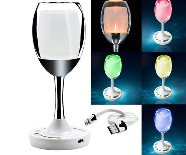 LED Wine Cup Table Lamp - coolthings.us