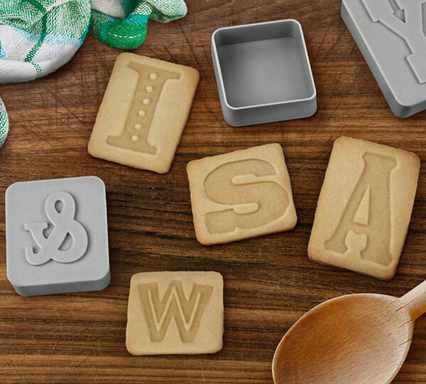 Letter Cookie Cutter & Stampers - coolthings.us