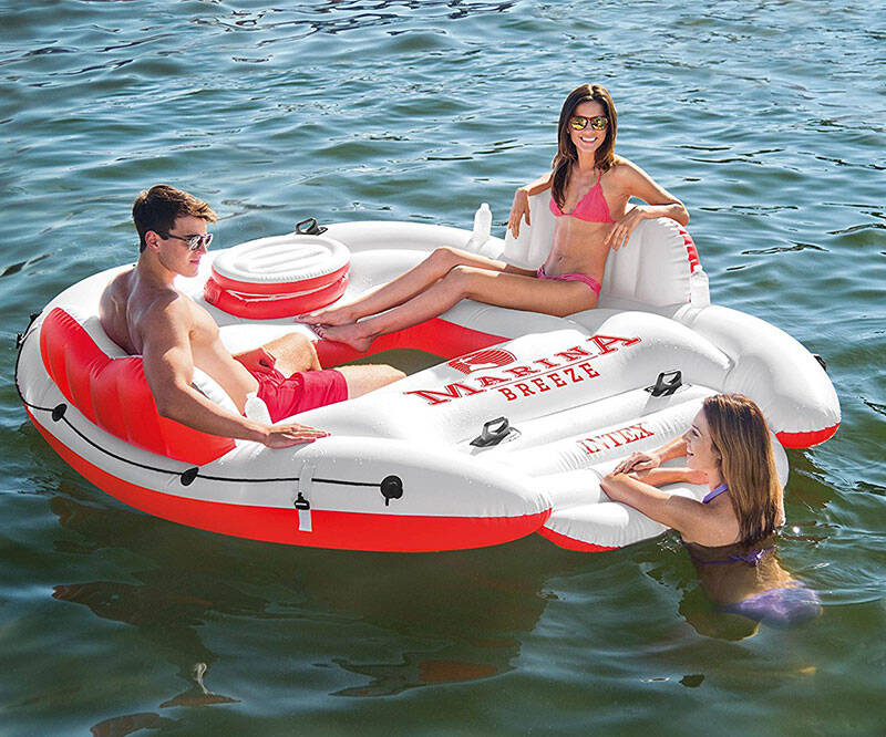 Marina Breeze Island Float Raft Inflatable - coolthings.us