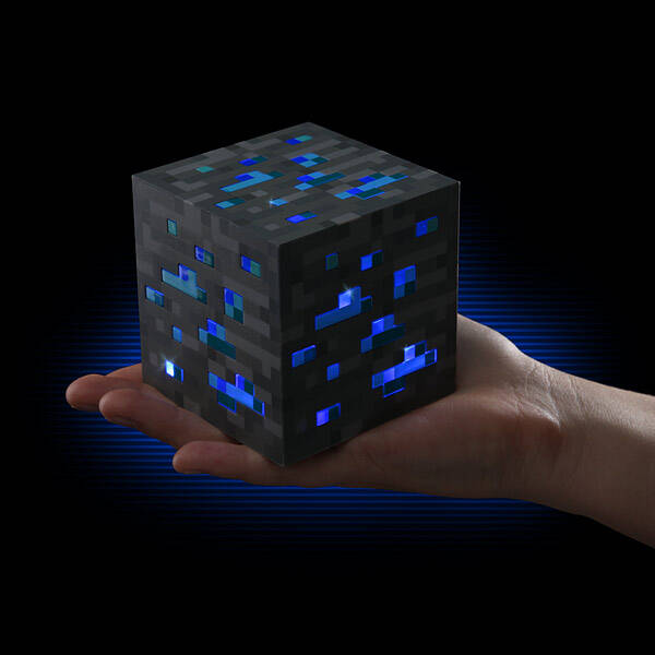 Minecraft Light-Up Diamond Ore Minecraft Light - http://coolthings.us
