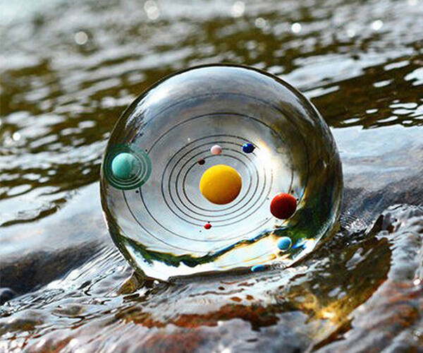 Mini Solar System Crystal Ball - coolthings.us