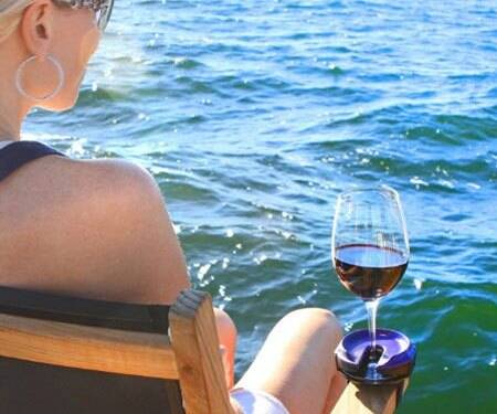 Outdoor Wine Glass Holder - //coolthings.us