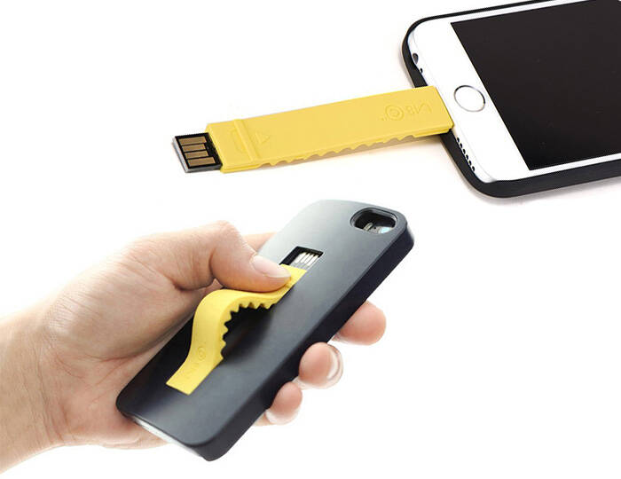 iPhone 6 Case with built-in Lightning cable