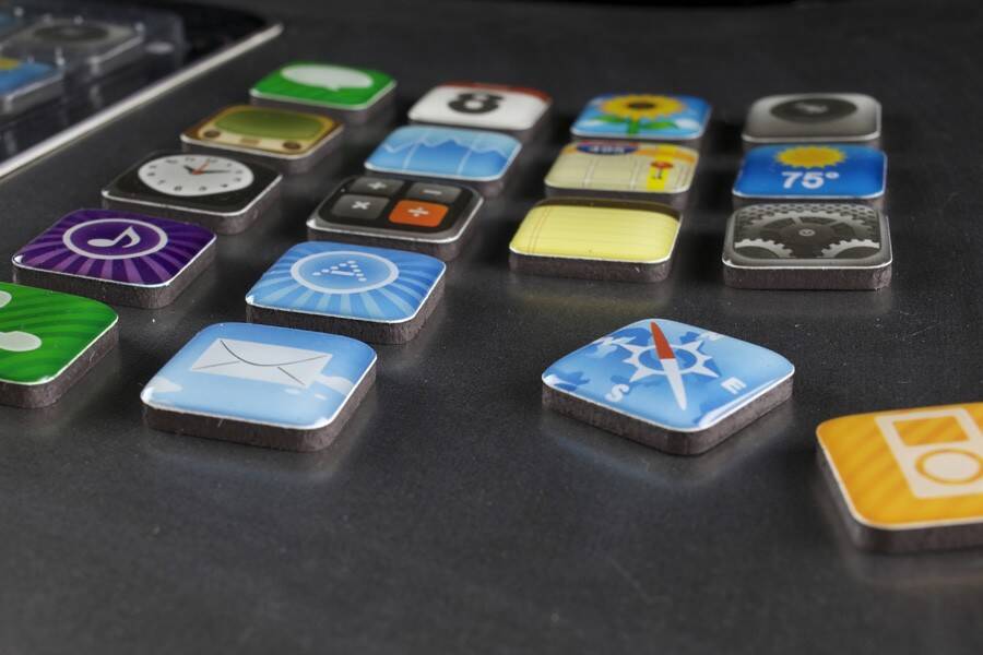 Phone App Fridge Magnets