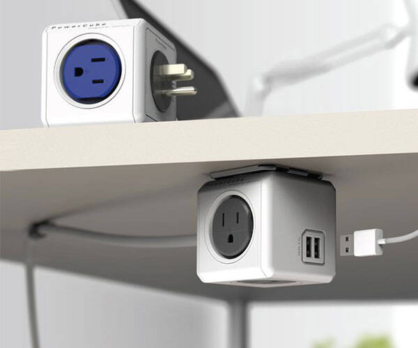 PowerCube Modular 4 Outlet & USB Plug - //coolthings.us