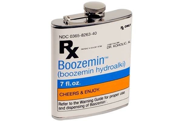 Booze Prescription Flask - coolthings.us