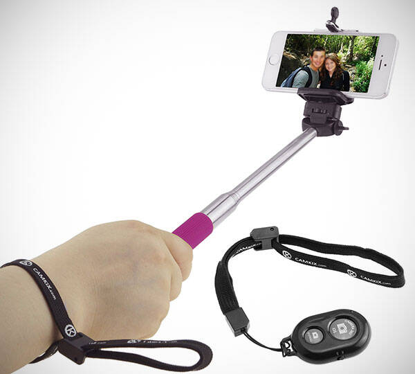 Selfie Stick with Bluetooth Remote - coolthings.us