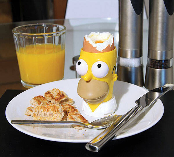 Simpsons Egg and Toast Stamp Set