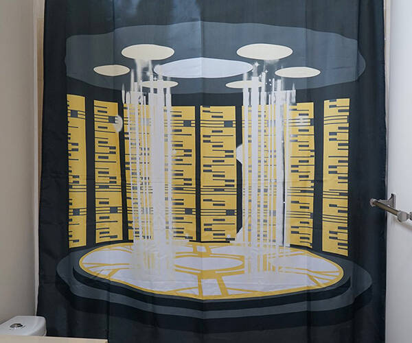 Star Trek TNG Transporter Shower Curtain - coolthings.us