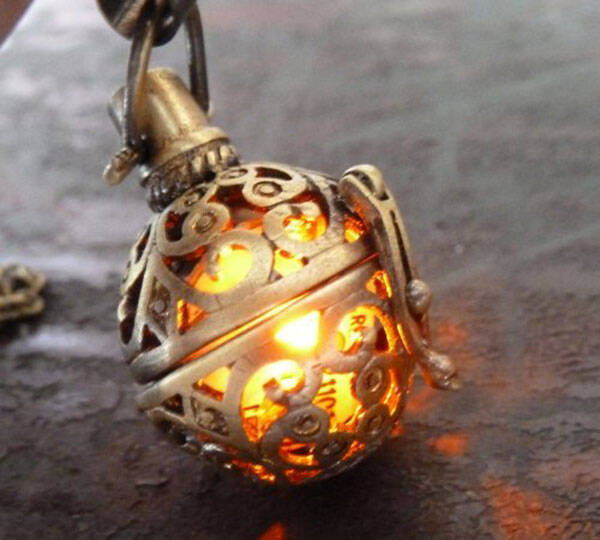 Steampunk Firefly Necklace