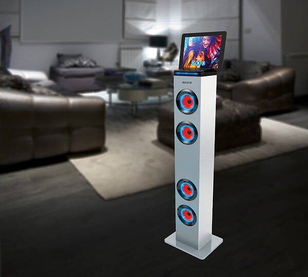 Tall Tower Stereo Speaker with LED Lights - coolthings.us