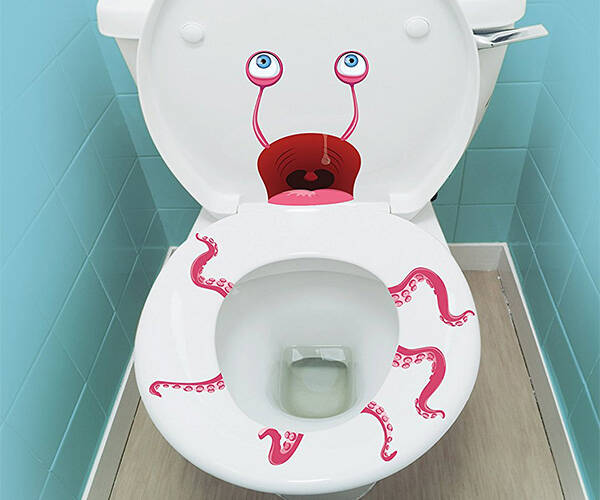 Terrifying Toilet Decals - //coolthings.us