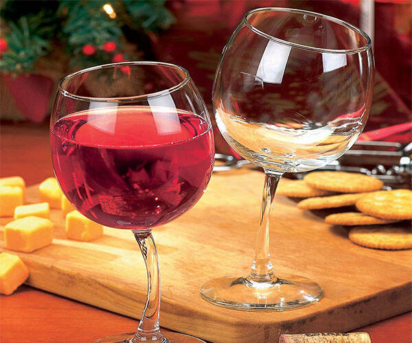 Tipsy Wine Glasses