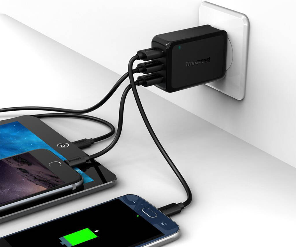 Tronsmart 3-Port USB Wall Charger - coolthings.us