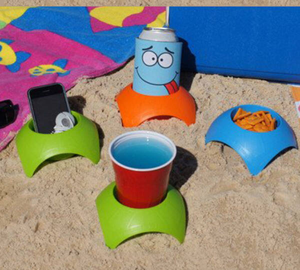 Turtleback Sand Drink Cup Holder Coasters - http://coolthings.us