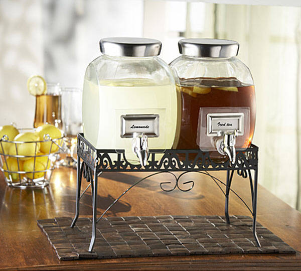 Williamsburg Glass Beverage Dispenser Set