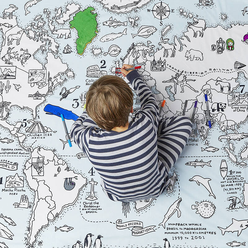 World Map Duvet Cover - //coolthings.us