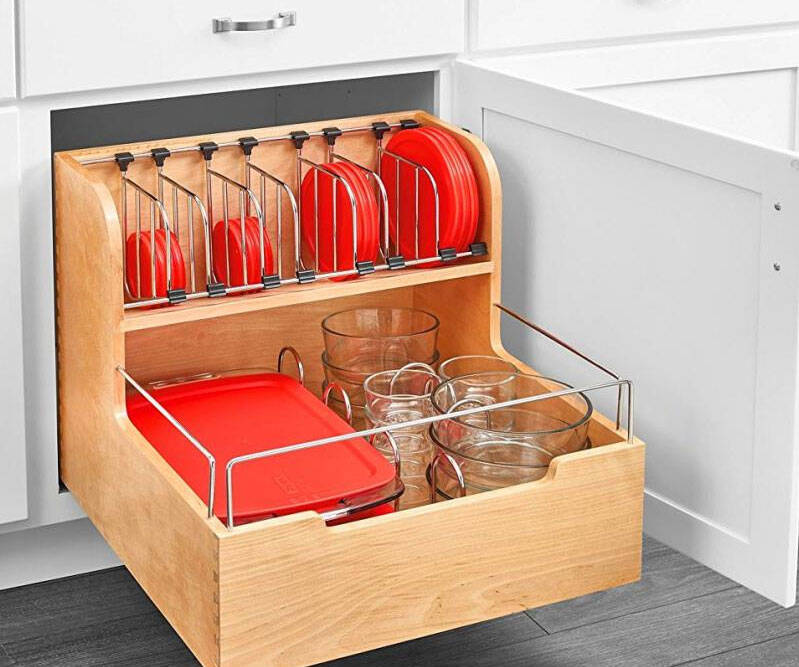 Adjustable Pull-Out Container Organizer - coolthings.us