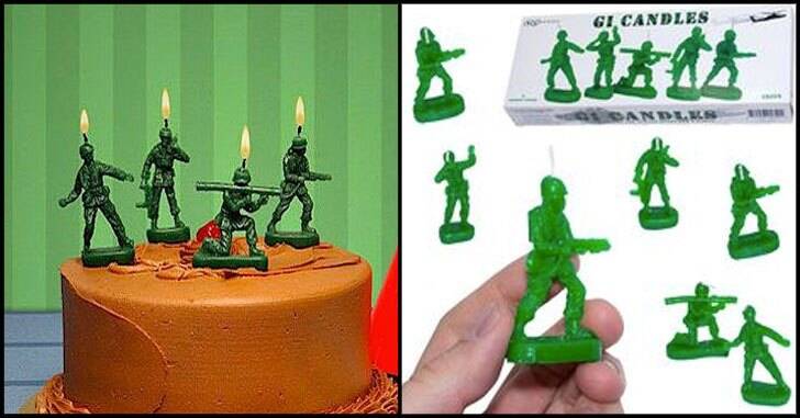 Army Men Birthday Candles